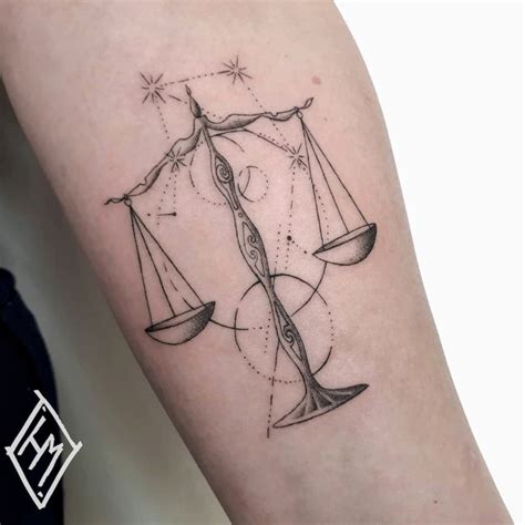 libra zodiac tattoo|libra scale tattoo designs.